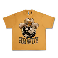 Peanut Butter howdy smiley face Urban Heavy Tee - BarkalooDesign