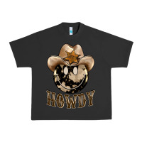 Pigment Black howdy smiley face Urban Heavy Tee - BarkalooDesign