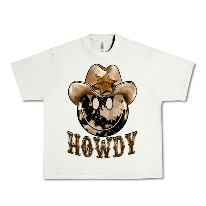 Howdy Smiley Face Urban Heavy Tee by BarkalooDesign | Teevron