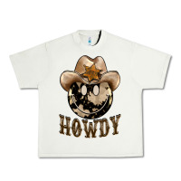 Pistachio howdy smiley face Urban Heavy Tee - BarkalooDesign