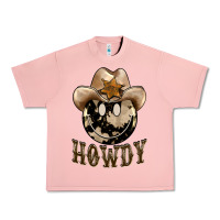 Salmon howdy smiley face Urban Heavy Tee - BarkalooDesign