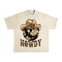 Sandshell howdy smiley face Urban Heavy Tee - BarkalooDesign