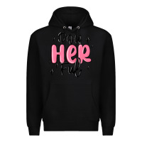 Black powherful Premium Hoodie - MaliasSmallBusiness