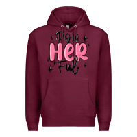 Burgundy powherful Premium Hoodie - MaliasSmallBusiness
