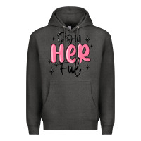 Charcoal Heather powherful Premium Hoodie - MaliasSmallBusiness