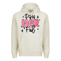 Oatmeal Heather powherful Premium Hoodie - MaliasSmallBusiness