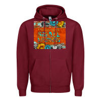 Burgundy minding my own small business Zipper Hoodie - HRA Design Shop
