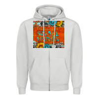 Dove Grey minding my own small business Zipper Hoodie - HRA Design Shop