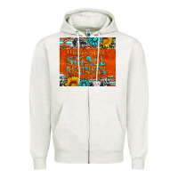 Oatmeal Heather minding my own small business Zipper Hoodie - HRA Design Shop