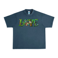 Midnight Navy love with shamrock Urban Heavy Tee - RanaPortraitStore