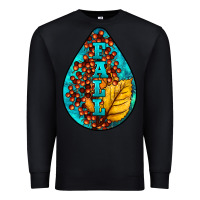 Black Fall Teardrop Premium Sweatshirt - LillyAllenDesigns
