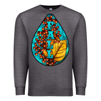 Charcoal Heather Fall Teardrop Premium Sweatshirt - LillyAllenDesigns