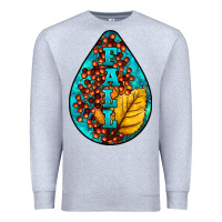 Heather Grey Fall Teardrop Premium Sweatshirt - LillyAllenDesigns