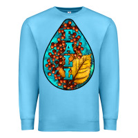Ocean Blue Fall Teardrop Premium Sweatshirt - LillyAllenDesigns