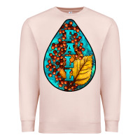 Pale Pink Fall Teardrop Premium Sweatshirt - LillyAllenDesigns