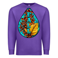 Purple Fall Teardrop Premium Sweatshirt - LillyAllenDesigns