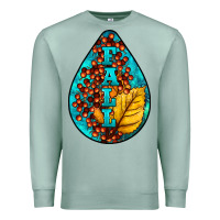 Seafoam Fall Teardrop Premium Sweatshirt - LillyAllenDesigns