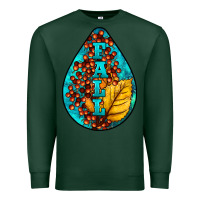 Sports Green Fall Teardrop Premium Sweatshirt - LillyAllenDesigns