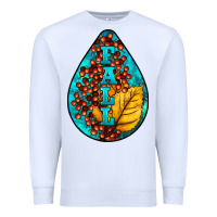 White Fall Teardrop Premium Sweatshirt - LillyAllenDesigns