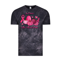 Cloud Black In October We Wear Pink Pumpkins Vintage Tee - RanaPortraitStore