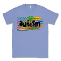 Colony Blue autism american flag Classic Tee - Zillion Design Studio