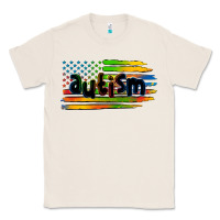 Natural autism american flag Classic Tee - Zillion Design Studio
