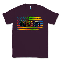 Plum autism american flag Classic Tee - Zillion Design Studio