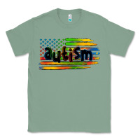 Sage autism american flag Classic Tee - Zillion Design Studio