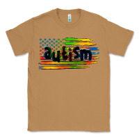 Toasted Coconut autism american flag Classic Tee - Zillion Design Studio