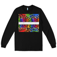 Black Personalized crayons Long Sleeve Tee - texasbilliewilder