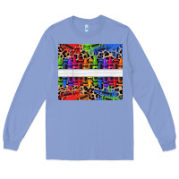 Colony Blue Personalized crayons Long Sleeve Tee - texasbilliewilder