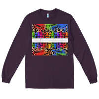 Plum Personalized crayons Long Sleeve Tee - texasbilliewilder