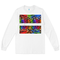 White Personalized crayons Long Sleeve Tee - texasbilliewilder