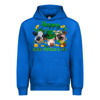 Cobalt Happy Saint Patrick'S Day With Clover Urban Hoodie - BundleAndBundleShop