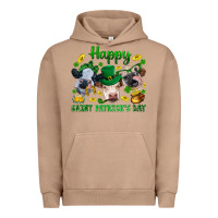 Pigment Burro Happy Saint Patrick'S Day With Clover Urban Hoodie - BundleAndBundleShop