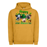 Pigment Peanut Butter Happy Saint Patrick'S Day With Clover Urban Hoodie - BundleAndBundleShop