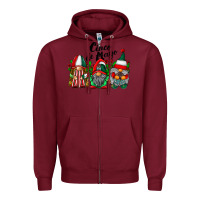 Burgundy cinco de mayo mexican flag gnomes Zipper Hoodie - RacoonDesign