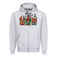 Heather Grey cinco de mayo mexican flag gnomes Zipper Hoodie - RacoonDesign
