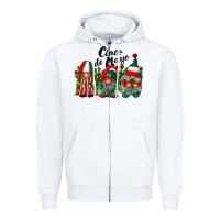 White cinco de mayo mexican flag gnomes Zipper Hoodie - RacoonDesign