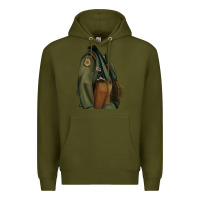 Army Green english pointer airforce Premium Hoodie - RanaPortraitStore
