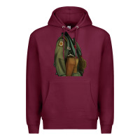 Burgundy english pointer airforce Premium Hoodie - RanaPortraitStore