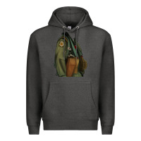 Charcoal Heather english pointer airforce Premium Hoodie - RanaPortraitStore