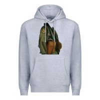 Heather Grey english pointer airforce Premium Hoodie - RanaPortraitStore