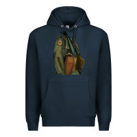 Navy english pointer airforce Premium Hoodie - RanaPortraitStore