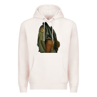 Pale Pink english pointer airforce Premium Hoodie - RanaPortraitStore