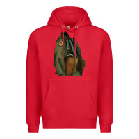 Red english pointer airforce Premium Hoodie - RanaPortraitStore