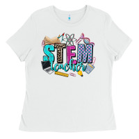 White stem teacher Ladies Tee - AdoDesignShop