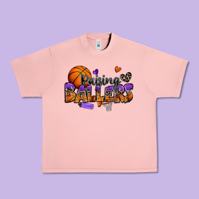 Raising Ballers Basketball Urban Heavy Tee Designed By Zillion Design Studio