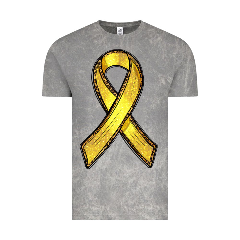 Gold Cancer Ribbon Vintage Tee by RanaPortraitStore | Teevron