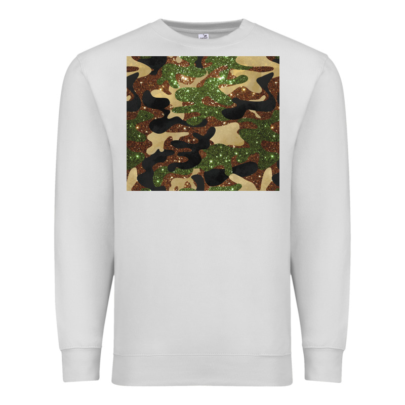 Camouflage Glitter Premium Sweatshirt by BarkalooDesign | Teevron